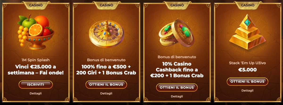 Programma Bonus di AmunRa Casino