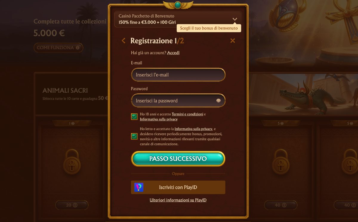 Guida Passo per Passo alla Registrazione