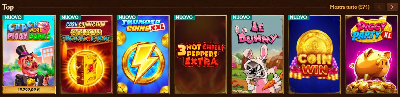 Giochi su AmunRa Casino
